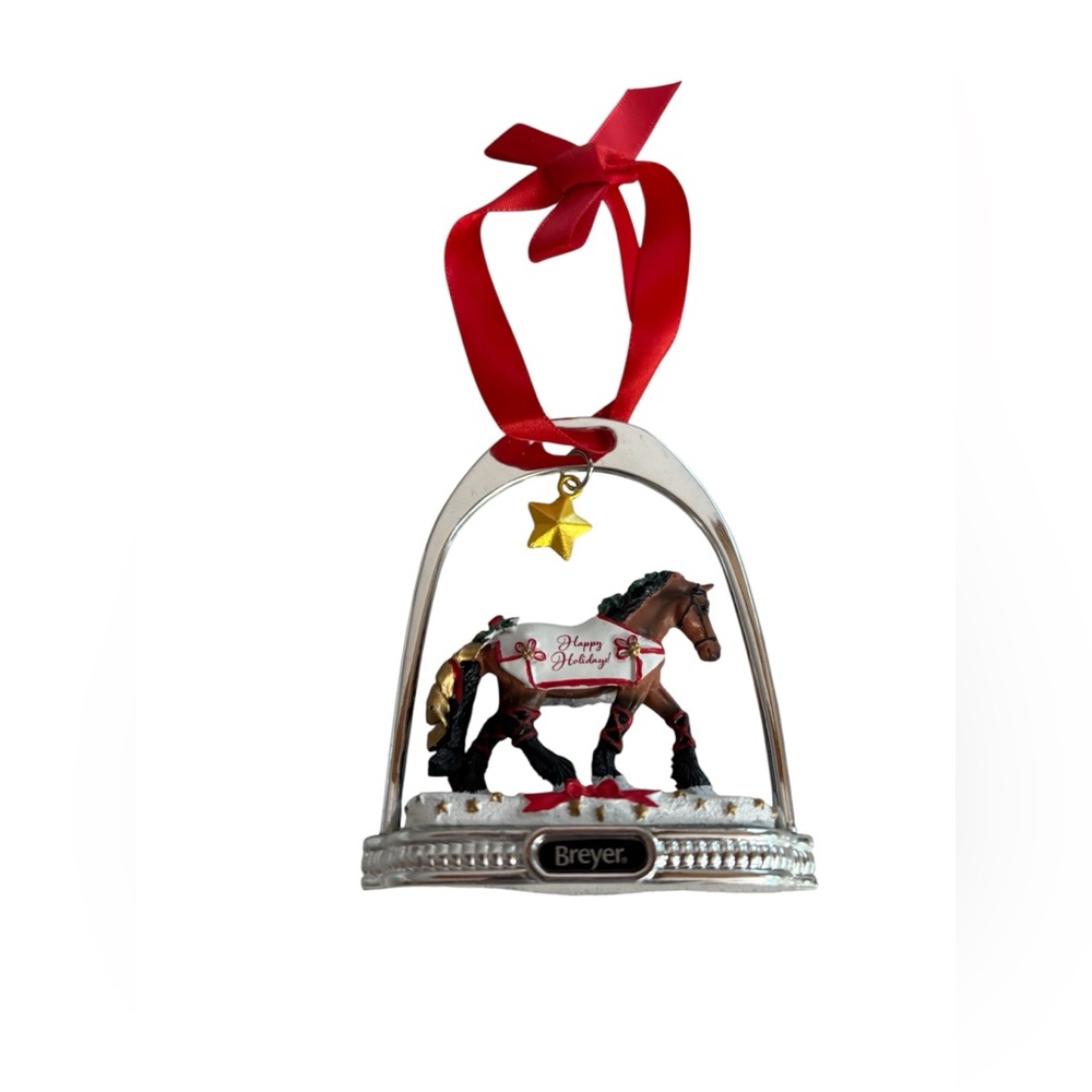 LIMITED EDITION 2020 Breyer Yuletide Greetings Holiday Stirrup Ornament.